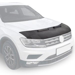Volkswagen Tiguan Bonnet Bra - Omac - Half - Vinly Chequered - '07-'16 Volkswagen Tiguan Bonnet Bra - Omac - Half - Vinly Chequered - '07-'16